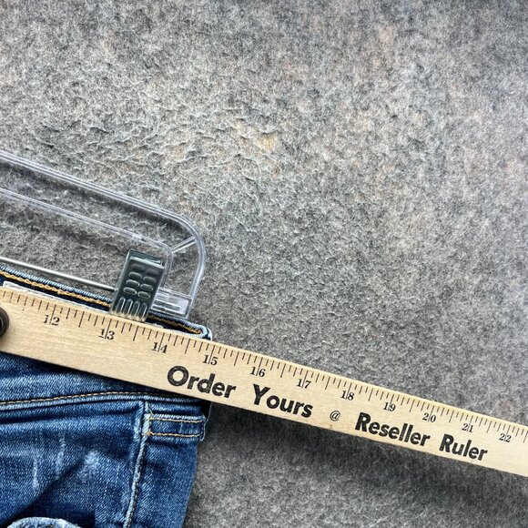 Rag & Bone Jeans Womens 29 Blue Distressed Skinny Denim Intermix Ripped USA - Picture 4 of 10